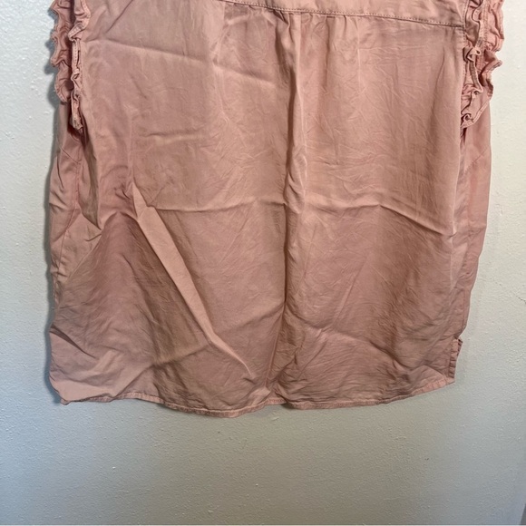 Velvet Heart Sleeveless Button Down Blouse Light Pink L - Picture 8 of 11